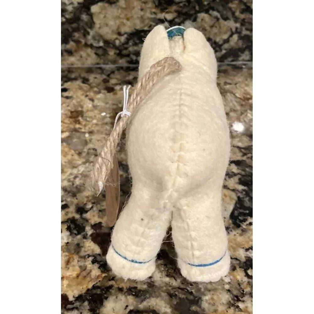 Elephant‎ Handcrafted India Cloth Fabric Christmas Holiday Ornament NEW